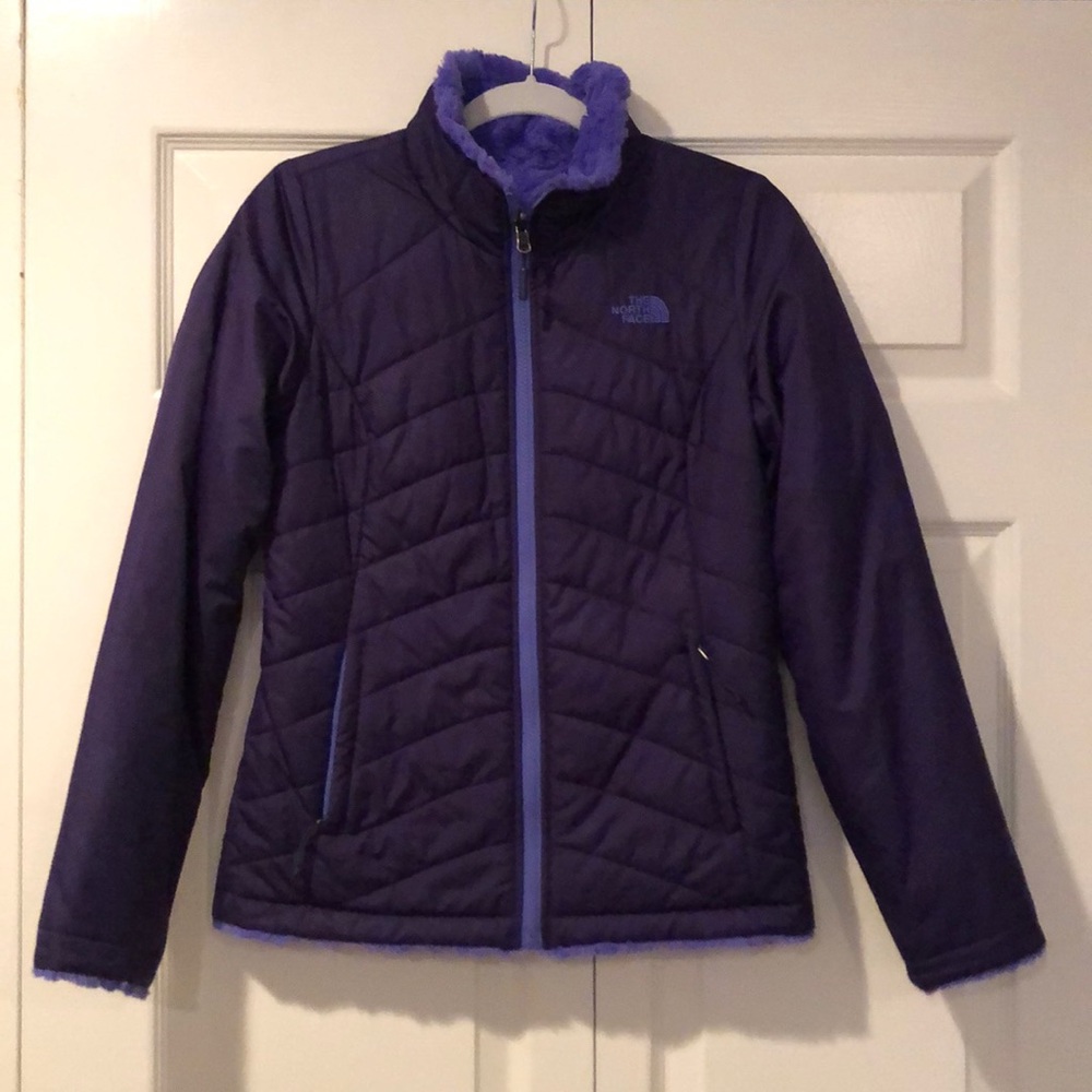 Women’s north face reversible puffer jacket